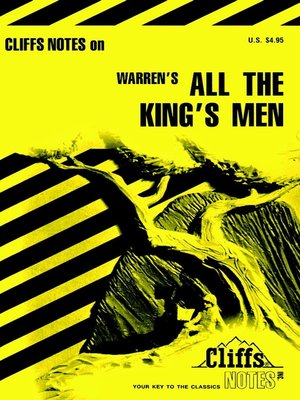 cover image of CliffsNotes on Warren's All The King's Men